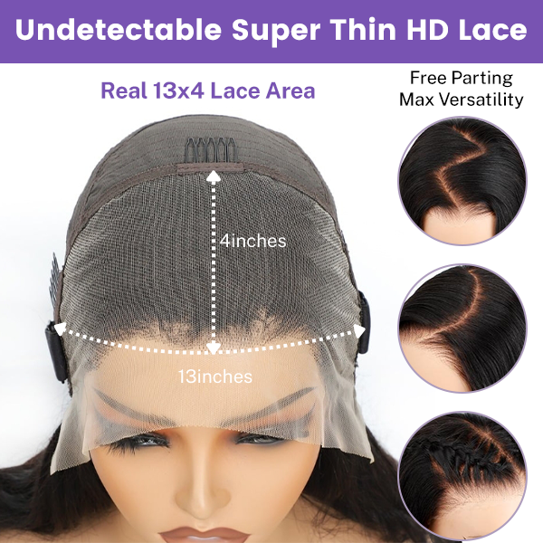 Body Wave 13x4 HD Lace Front Wig Human Hair