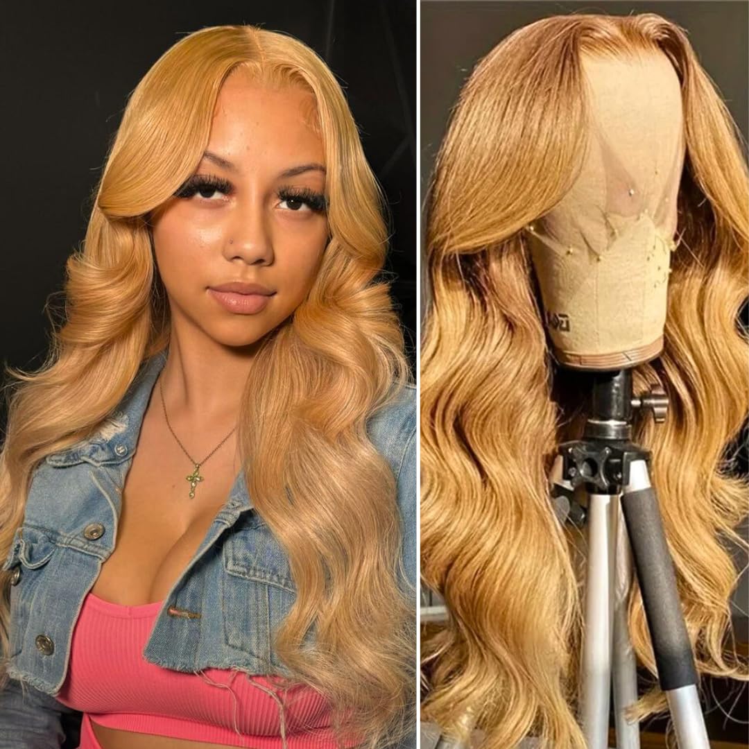 #27 Honey Blonde Body Wave 13x4 HD Lace Frontal Wig