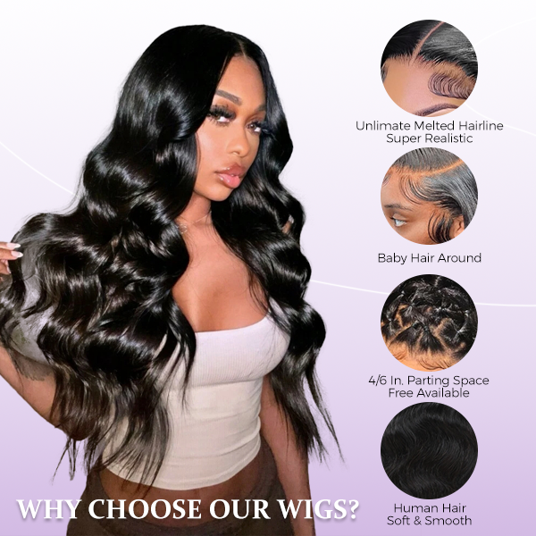 Body Wave 13x4 HD Lace Front Wig Human Hair