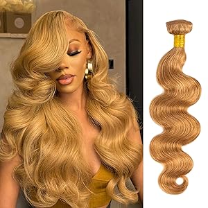 Color #27 Honey Blonde 1/3  Bundles Body Wave 100% Virgin Human Hair