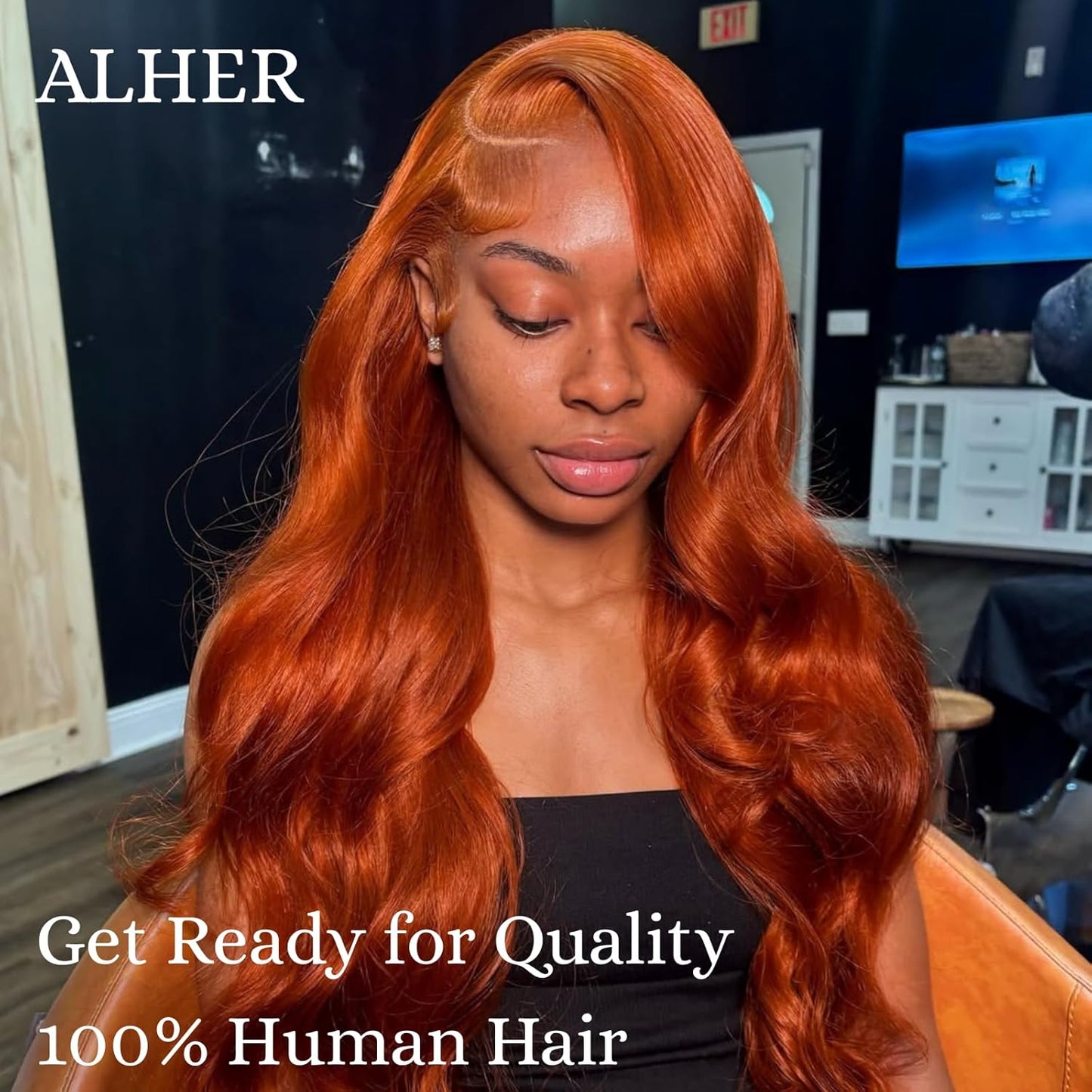 #350 Ginger Orange Body Wave 1/3 Bundles Body Wave 100% Virgin Human Hair
