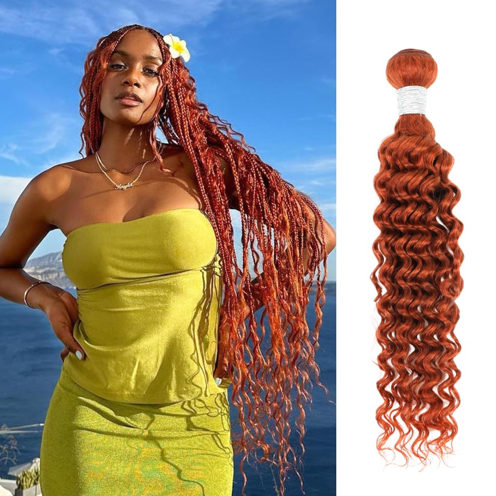 #350 Ginger Orange Body Wave 1/3 Bundles Body Wave 100% Virgin Human Hair