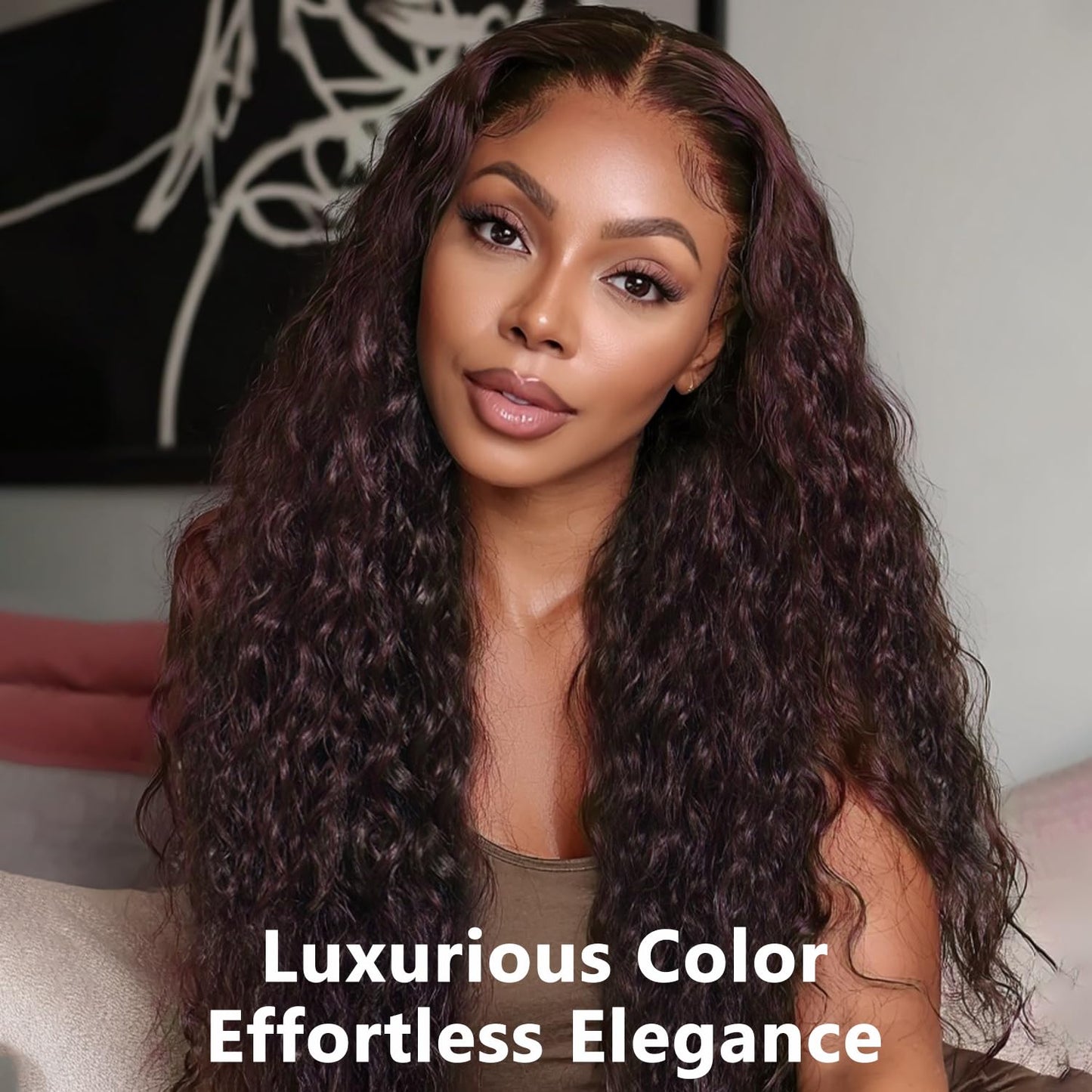 3pc Dark Burgundy Body Wave/Water Wave/Burmese Curly/Kinky Curly 1/3 Bundles Human hair