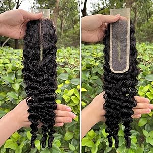Burmese Curly 2x6 Long Deep Middle Part Lace Closure Human Hair