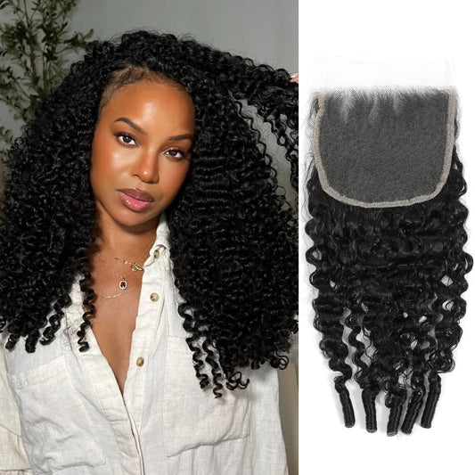 Water Wave 5x5 Skinlike Real HD Lace Closure Burmese Curly Human Hair