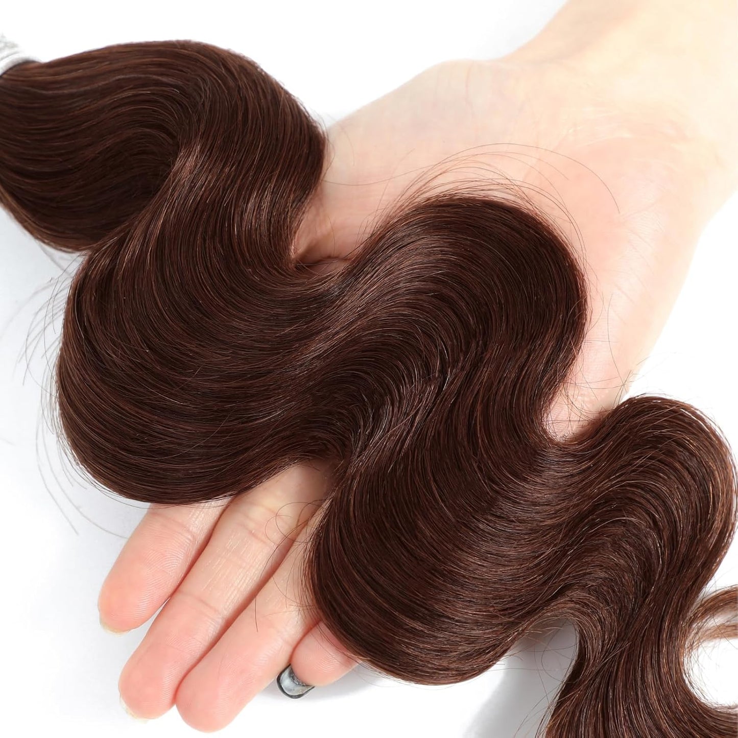 #4 Chocolate Brown Color 1/3 Bundles Body Wave 100% Virgin Human Hair