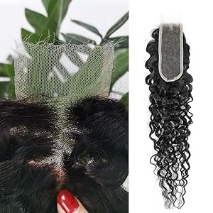 0.09mm Ultra-thin Invisible Skinlike Swiss Water Wave 2x6 HD Lace Closure Burmese Curly Human Hair