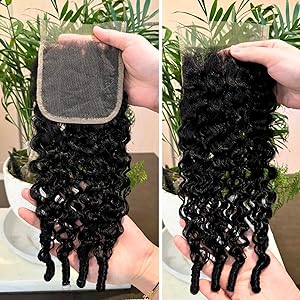 15A Burmese Curly 4x4 Transparent HD Lace Closure