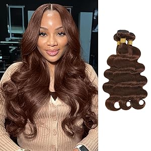 #4 Chocolate Brown Color 1/3 Bundles Body Wave 100% Virgin Human Hair
