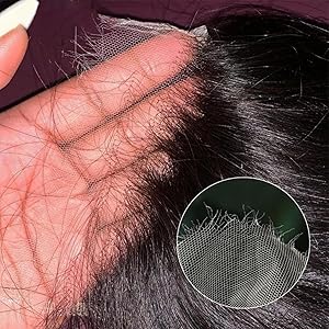 0.09mm Ultra-thin Water Wave Invisible Swiss 6x6 HD Lace Closure