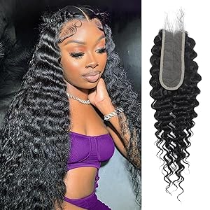 Deep Wave 2x6 Hd Lace Closure Pre Plucked with Baby Hair