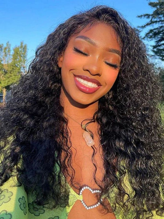 Water Wave 5x5 Lace Front Wig Human Hair